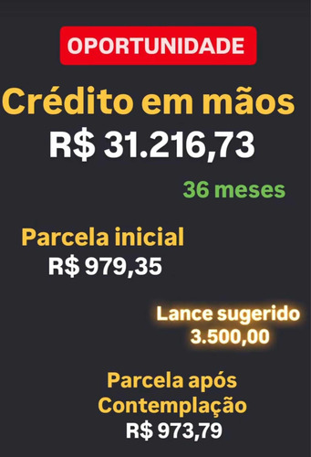 Carta De Crédito Contemplada Para Veículo E Imobiliário