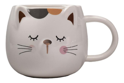 Mug En Ceramica Pocillo De Gato Dim:8x8x8cm