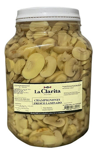 Champignones Fileteados - La Clarita-x2kg - Kosher