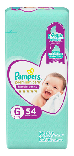 Pañal Pampers Premium Care G X 54ud