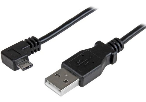 Cable usb StarTech USBAUB1MRA negro con entrada USB A salida Micro USB B