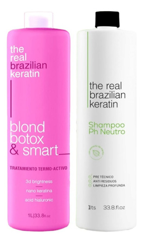 Combo Real Brazilian Smart Botox+ Shampoo Nuetro X1lt