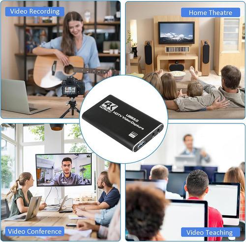 Capturadora Video Hdmi 4k Ultra Audio Mic In Streaming 3.0
