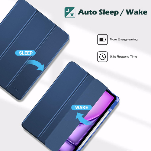 Funda Para iPad Air 13 M2 2024 iPad Pro 12.9 Ranura Lápiz
