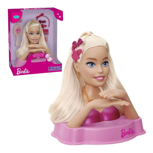 Barbie Styling Head Core Com Frases