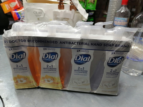 Imagen 3 de 3 de Jabón Liquido Para Manos Dial Paquete De 4pzs 221 Ml