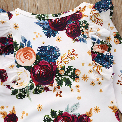 Trajes Tipo Mameluco Con Diadema Y Estampado De Flores Para