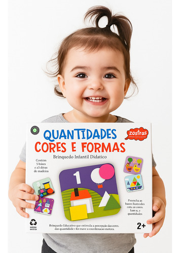 Jogo Educativo Cores E Formas Infantil Estimula A Percepção
