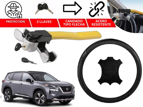 Candado Bastón Hammer Antirobo + Volante X-trail 2021 A 2024