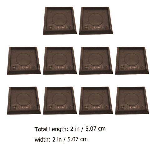 Pinzas Antideslizantes De Goma Para Muebles, 10 Unidades