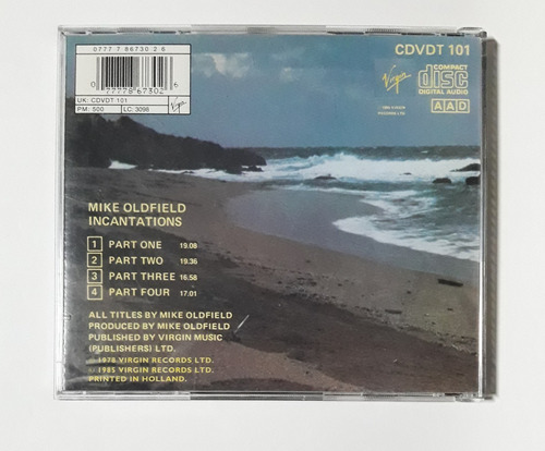 Imagen 4 de 6 de Cd Mike Oldfield Incantations Ed Holanda Como Nuevo Oka