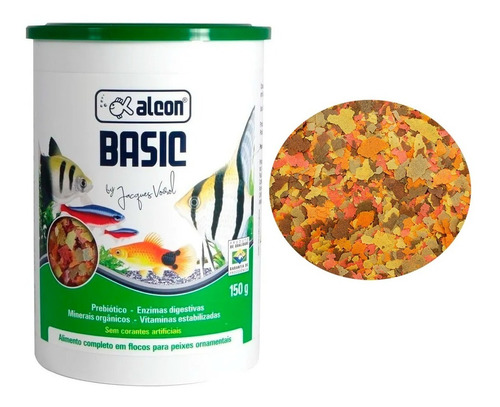 Ração Alcon Basic 150g Peixes Alimento Peixes Ornamentais