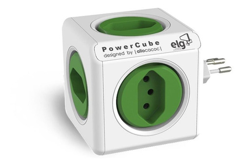 Powercube Verde Pwc-r5 Original 5 Tomadas Filtro De Linha