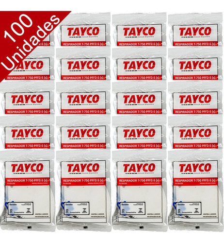 Máscara Respiratória Proteção N95 Pff2s Branco 100 Unida