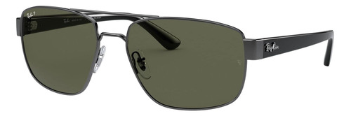 Ray-ban Rb3663 Gafas De Sol Rectangulares De Metal, G-15 Ver