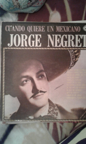 Disco De Vinilo.de Jorge Negrete.