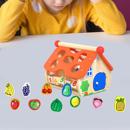 Cubo De Actividades De Madera Juguetes Preescolares