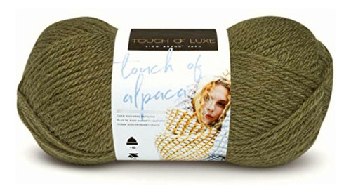 Lion Brand Yarn Touch Of Alpaca Ovillo De Lana, Color Verde
