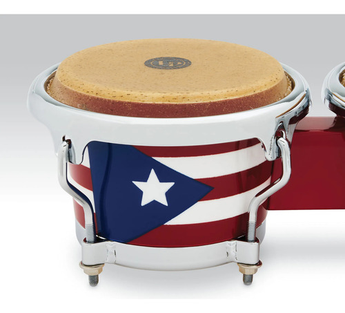 Mini Bongo Lp Lpm199-pr Puerto Rico Color Rojo
