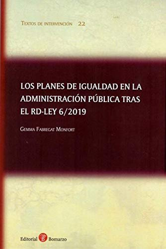 Planes De Igualdad En La Administracion Publica Tras El Rd