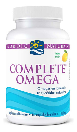Nordic Naturals - Complete Omega (60 Cápsulas Blandas) Sabor Sin Sabor