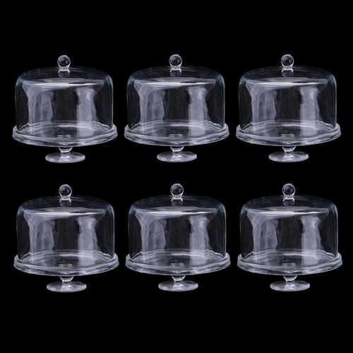 6pcs 1:12 Placas De Exhibición De Tarta De Acrílico En