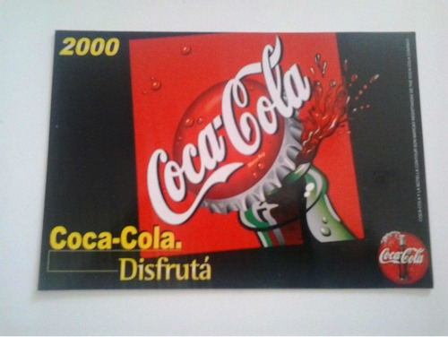 Postal Publicitaria Fines 90 /2000 Coca Cola