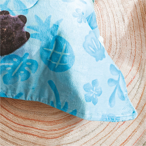 Cobertor Pachicalientito Matrimonial Stich Ohana Concord Color Azul