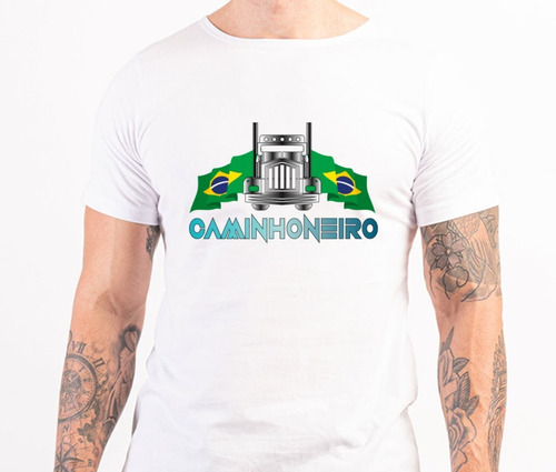 Imagem 4 de 6 de Camiseta Caminhoneiro - Amo Caminhões