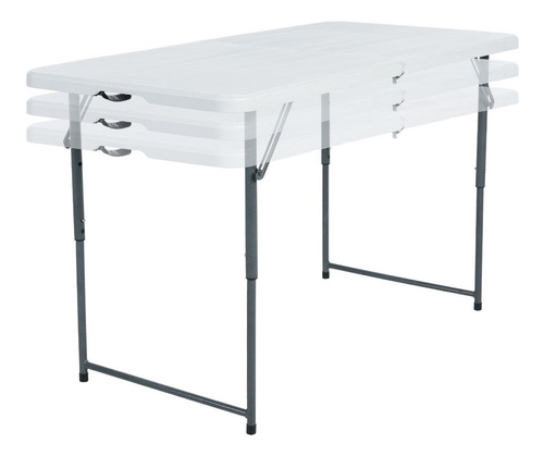 Mesa Plegable Rectangular De 1.22m Ajustable - Peakform