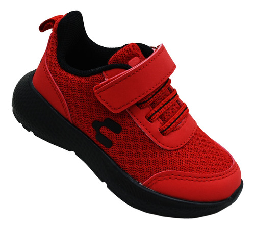 Tenis Charly 1098767 Roj/neg Textil Niños