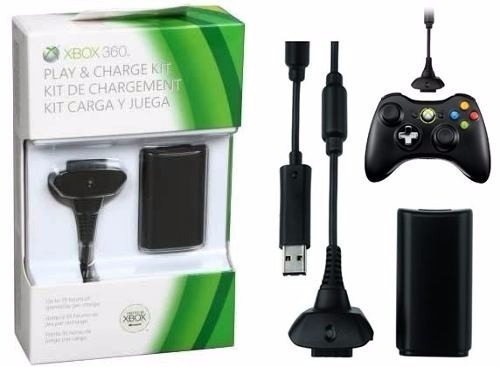 Kit Carga Y Juega Para Xbox 360 + 4800 Ni-mh