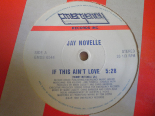 Disco Remix Importad Jay Novelle - If This Ain't Love (1984)