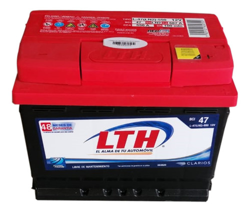 Batería Lth 12v Para Nissan Almera 01-12.