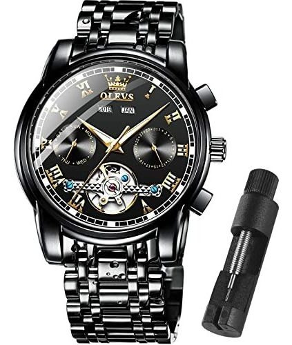 Relojes Automáticos De Oro Para Hombres Olevs Reloj H75b5