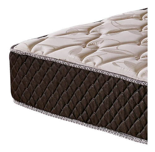 Imagen 2 de 5 de Colchón 2 plazas de espuma Cannon Espuma Exclusive beige y marrón - 140cm x 190cm x 25cm
