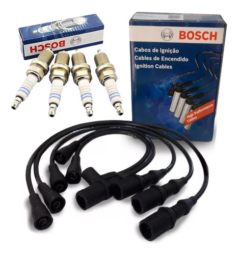 Kit Cables Y Bujias Bosch P/ Renault 18 21 Fuego 2.0 2.2