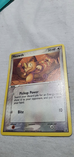 Carta Pokémon Tcg Meowth 77/113 (tarjeta Original)
