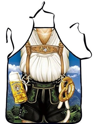 Bilipala Lederhosen Apron Funny Apron Novedad Kitchen Cookin