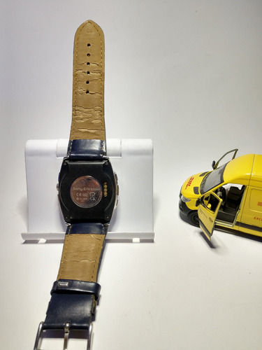 Reloj Sony Ericsson Original Leer Descripción Negro Piel Azul Plateado (Usado)