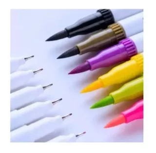 Marcador Artístico Dual Brush Pen Evoke Pincel Brw Cor Rosa