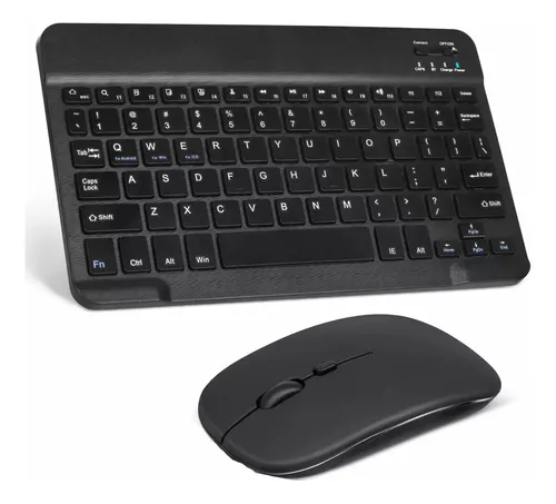 Combo Mini Teclado Y Mouse Bluetooth Inalambrico Recargable
