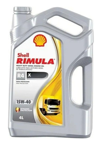 15w40 Shell Rimula R4 Multigrado Bidón De 4 Lts