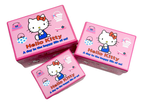 Caja De Regalo Hello Kitty Set X3 (pqte X2)