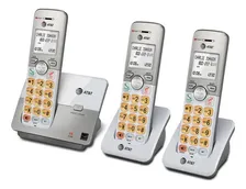 Kit 3 Teléfonos Inalámbricos De Escritorio At&t Id Llamadas