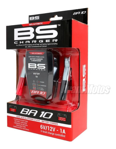 Cargador Mantenedor Bateria Moto Bs Ba10 Litio 12v Avant