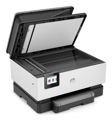 Impressora a cor multifuncional HP OfficeJet Pro 9010 com wifi 100V/240V branca e cinza