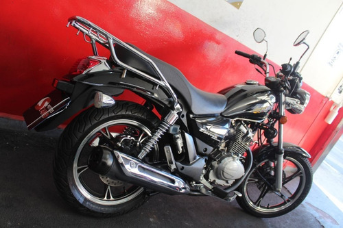Imagem 3 de 11 de Haojue Chopper Road 150 2020 Preta Preto