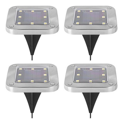 Luz Solar De Tierra M, 8 Luces Solares Led Mejoradas Outdoo