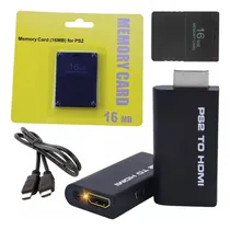 Comprar Kit Acessórios Ps2 Para Hdmi + Memory Card 16mb + Cabo Hdmi